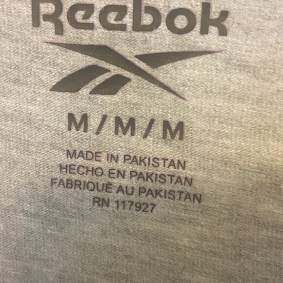 Reebok Gray Short Sleeve Tee with Logo - Picture 4 of 4